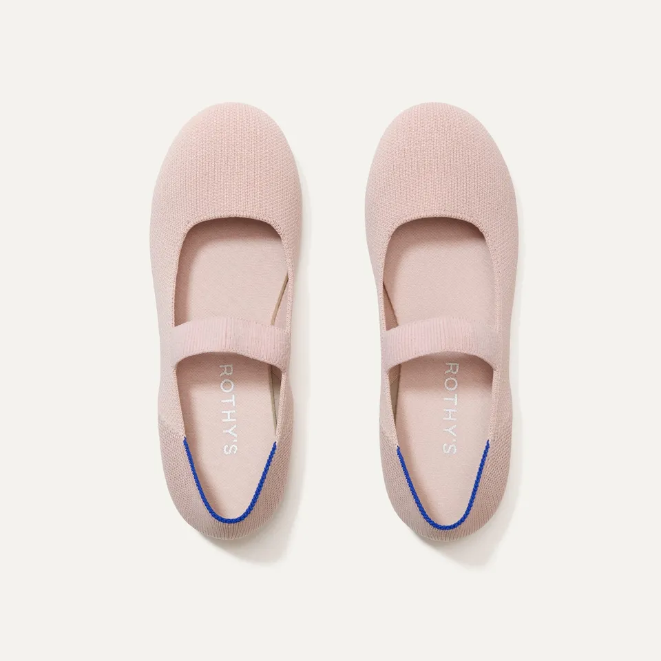 Rothy's The Kids Mary Jane ballerine bambina Ballerina rosa cipria