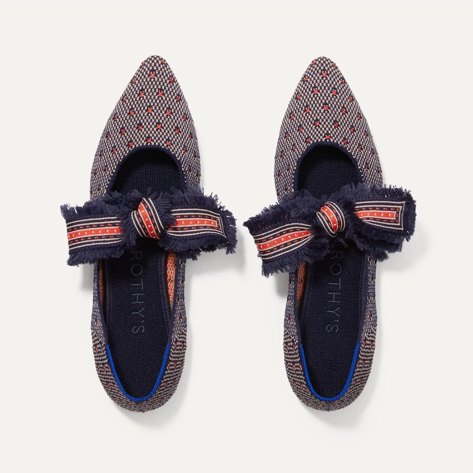 Rothy's Flats The Mary Jane ballerine Coral Dot