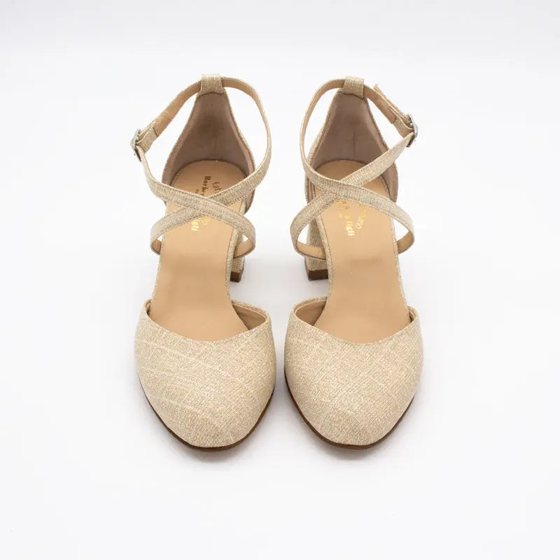 Sandro Barbera Sandali 603 Galassia Gold Sandalo Oro Tacco 6 cm