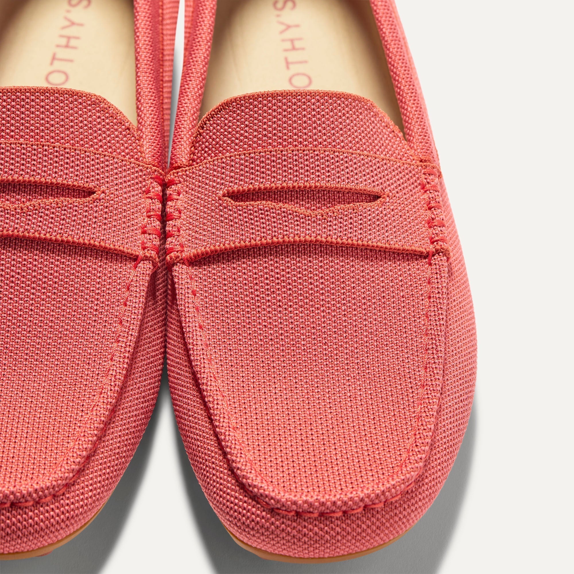 Rothy's The Men's Driver mocassini uomo Cayenne rosso knit