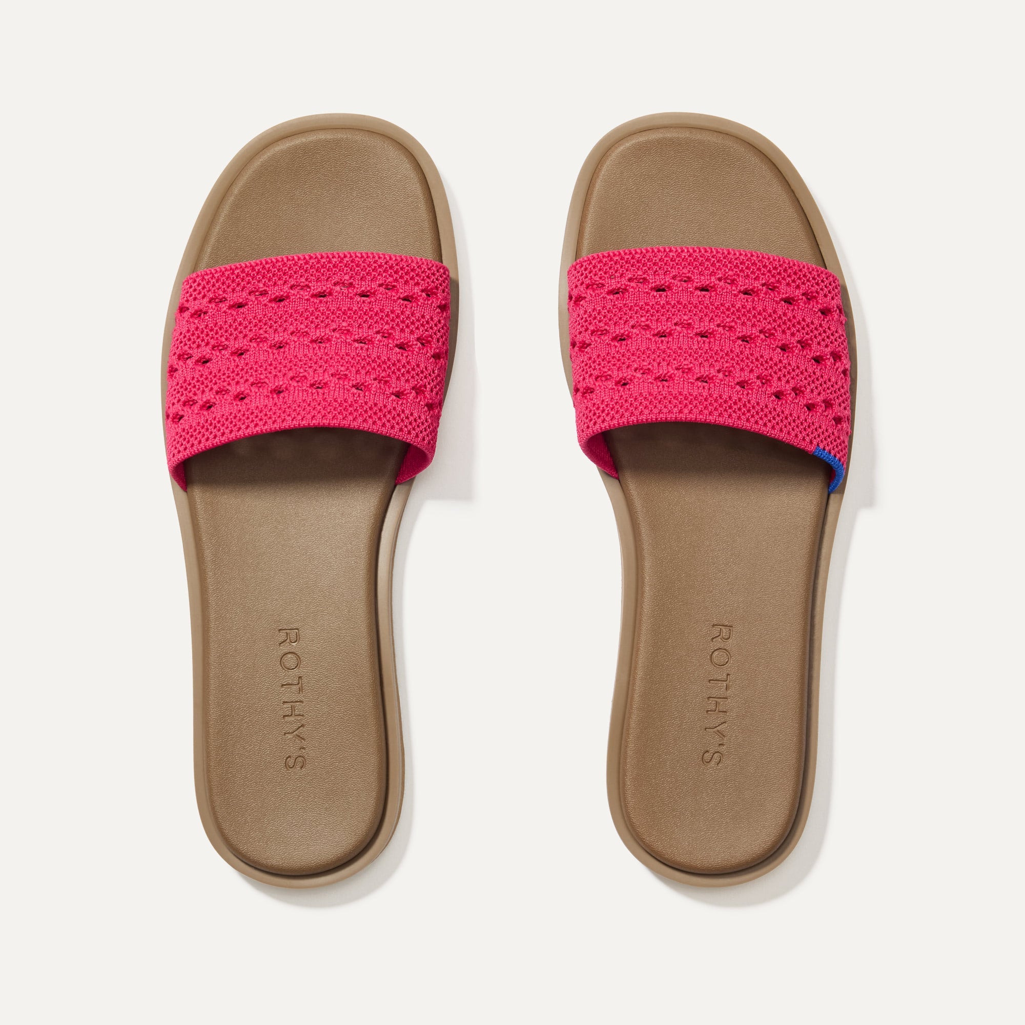 Rothy's The Slide Sandal sandali Black Crochet intrecciati