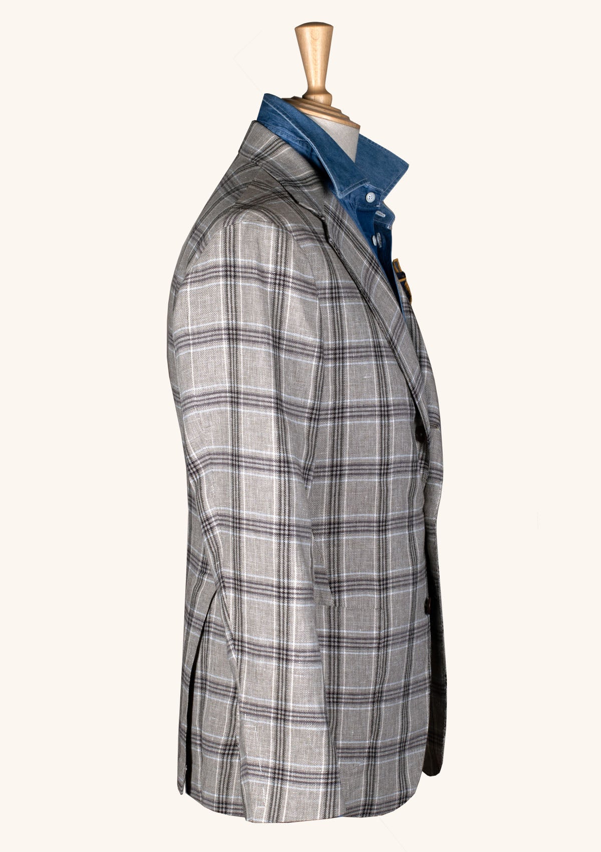Stefano Bemer Blazers giacca quadri grigia SV2110