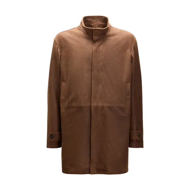F.lli Rossetti 99803 cappotto camoscio moro uomo
