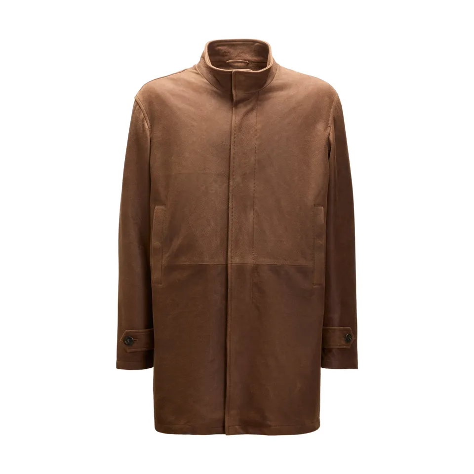 F.lli Rossetti 99803 cappotto camoscio moro uomo