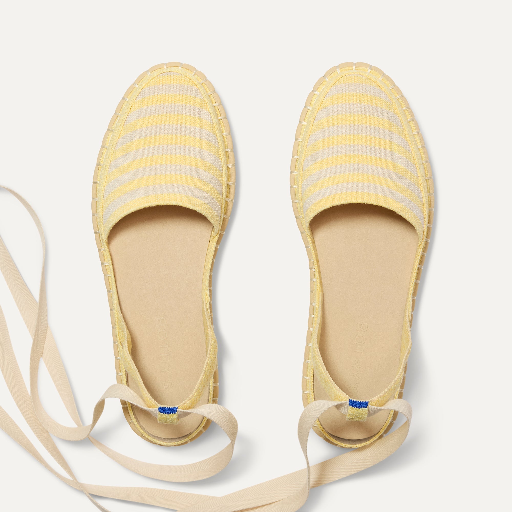 Rothy's The D'Orsay Espadrille ballerine Sunshine Stripe righe