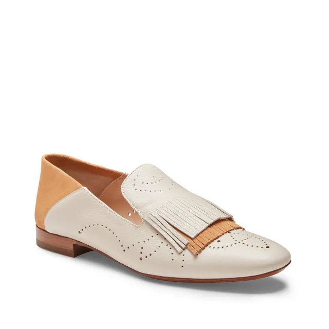 F.lli Rossetti Hobo Slipper Pelle Avorio Suola Cuoio
