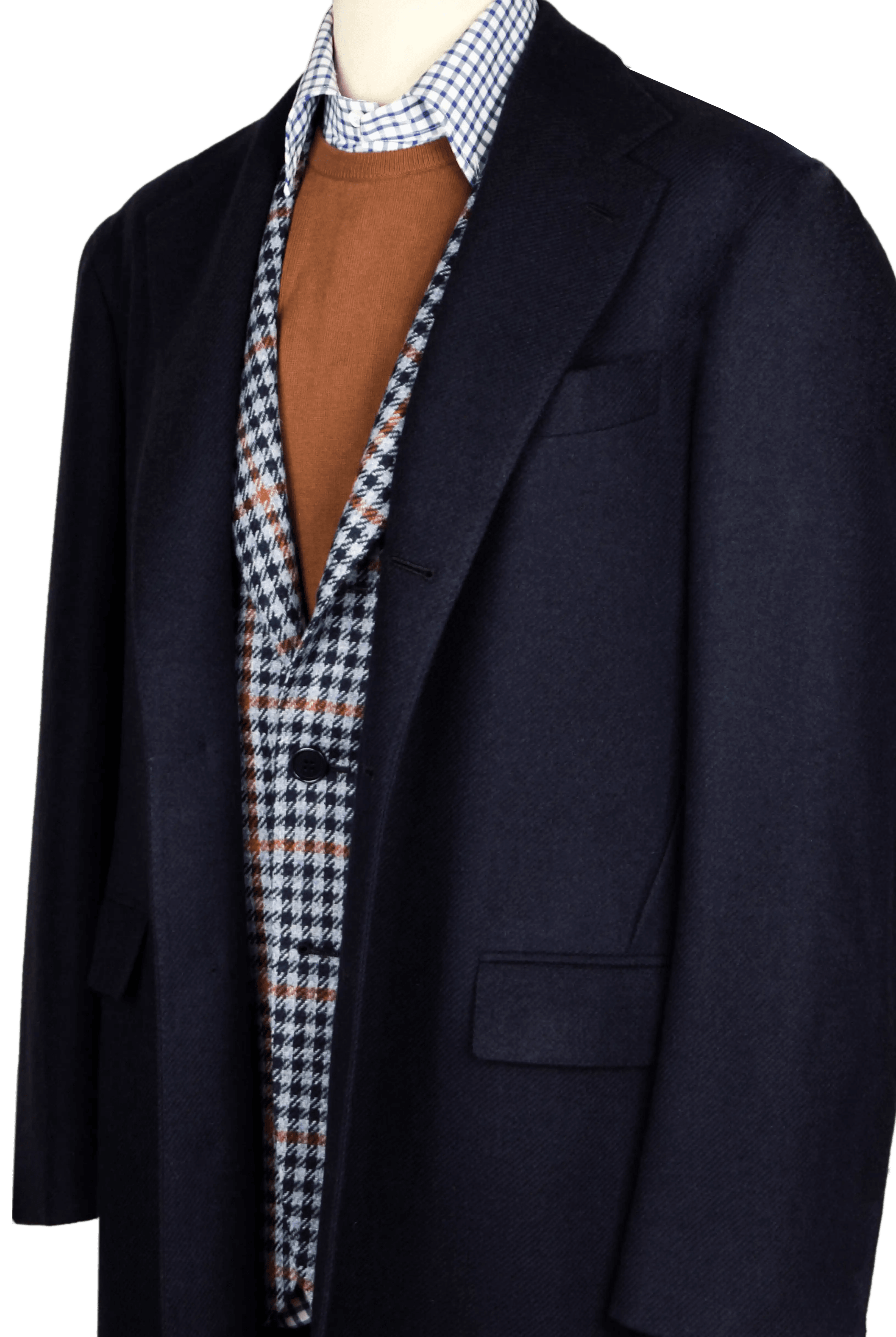 Stefano Bemer Overcoats SV4004 cappotto lana blu