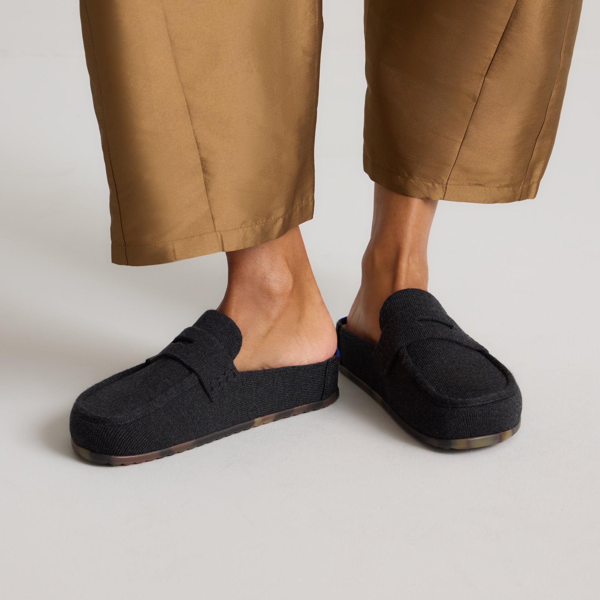 Rothy's Clogs The Penny Clog zoccoli Soft Black lana merino