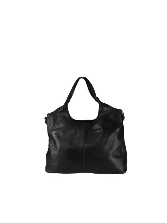 Sandro Barbera BASJ58 Borsa a Spalla Nero Pelle Vintage