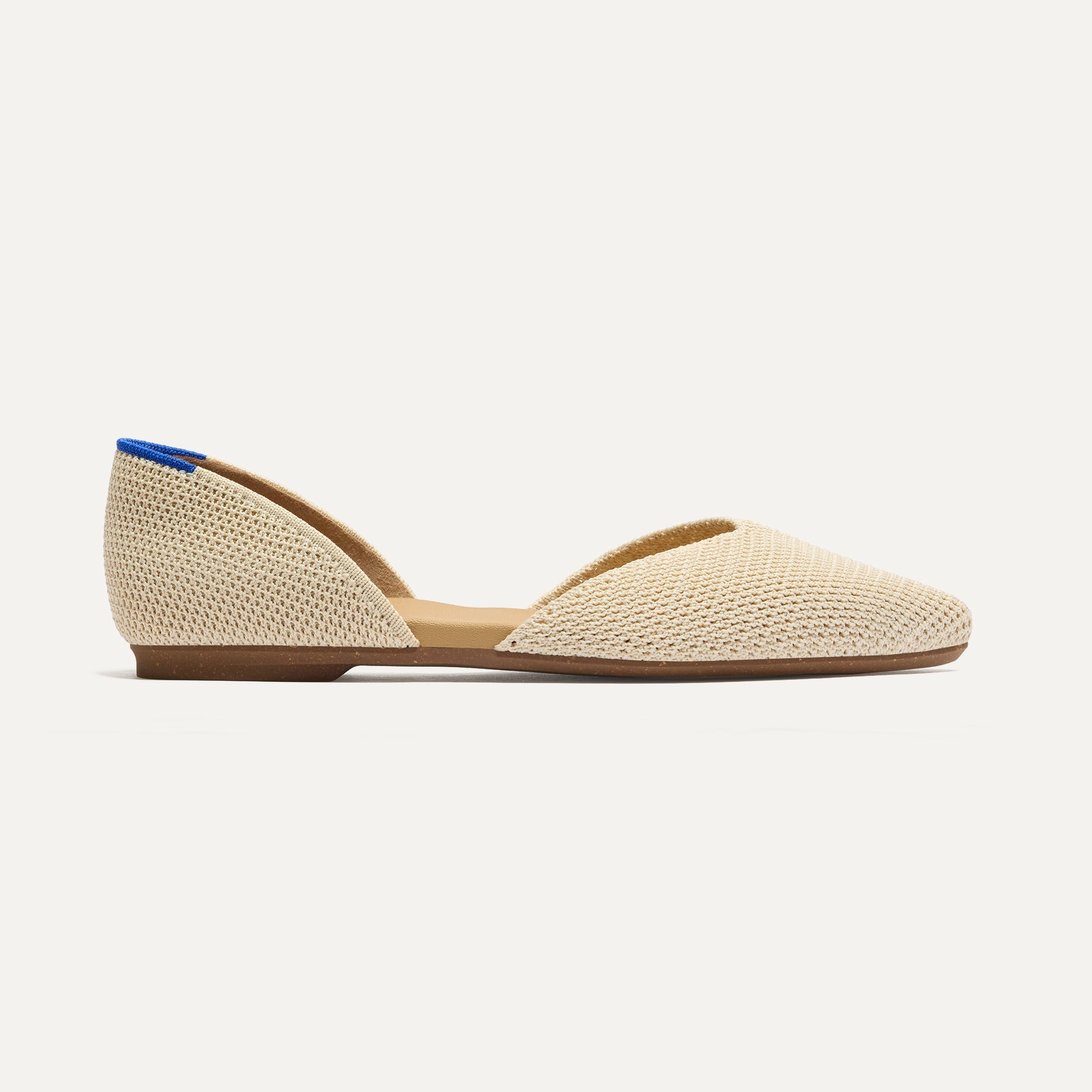 Rothy's The D'Orsay Point ballerine conch raffia avorio