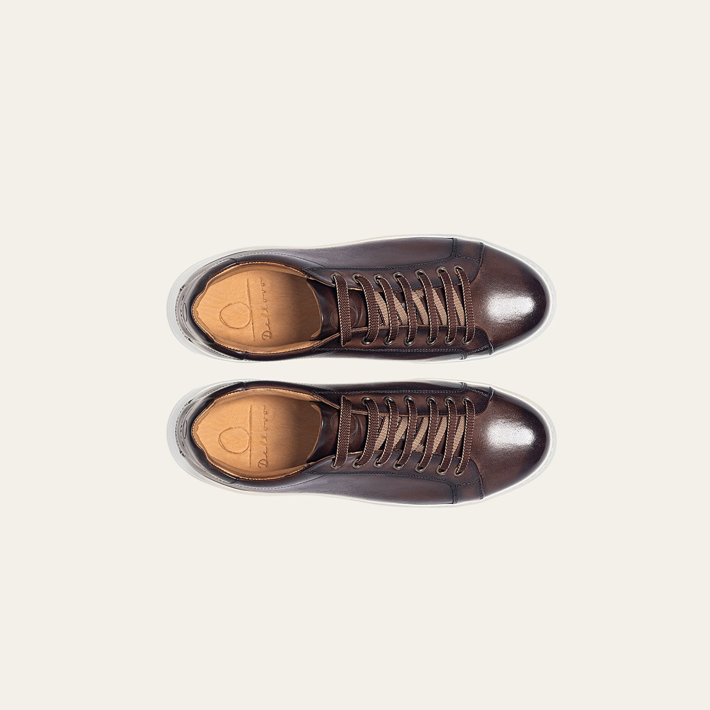 Dellovo Posillipo Sneaker Uomo Nero Pelle Vitello