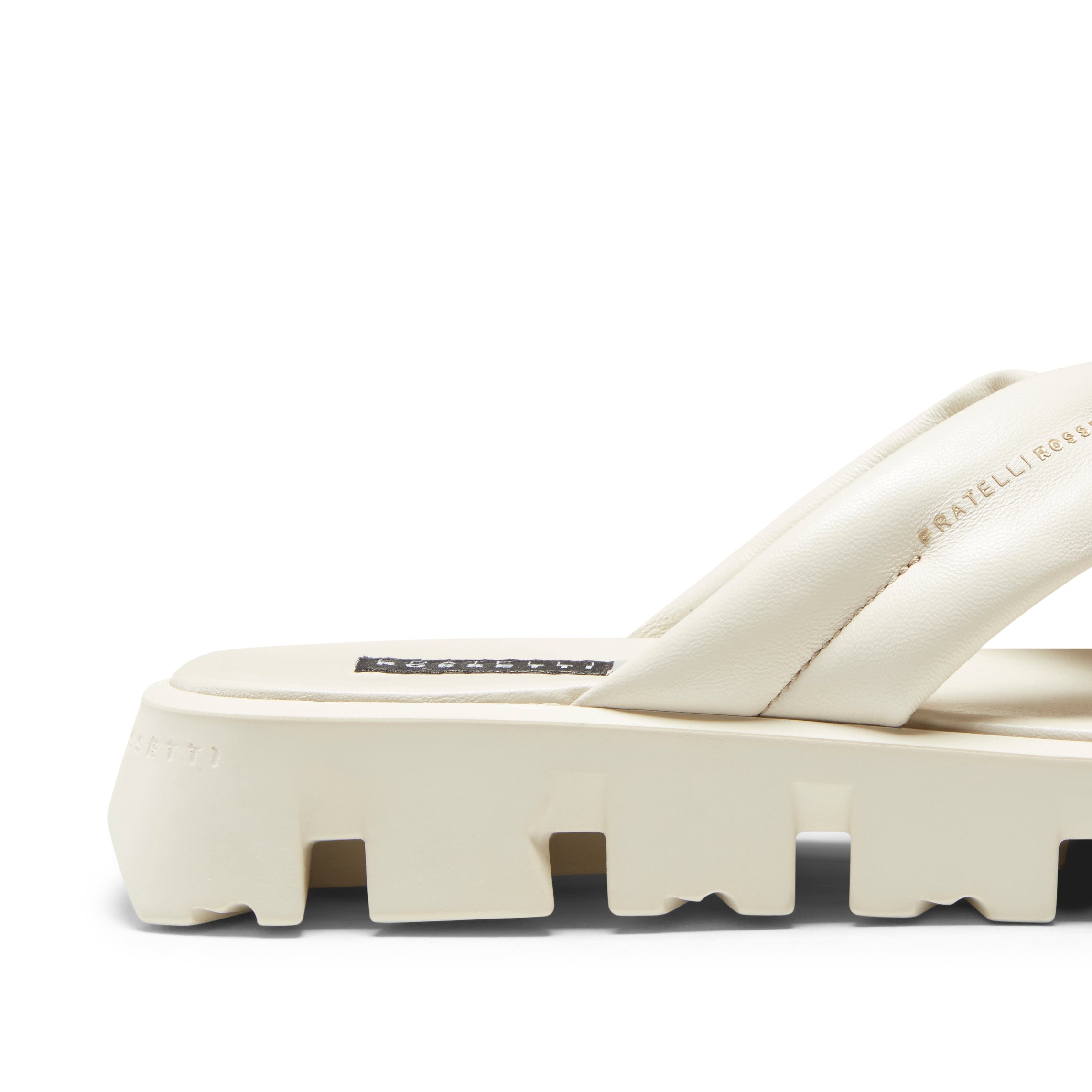 F.lli Rossetti 76895 Sandalo Donna Pelle Latte Incrociato