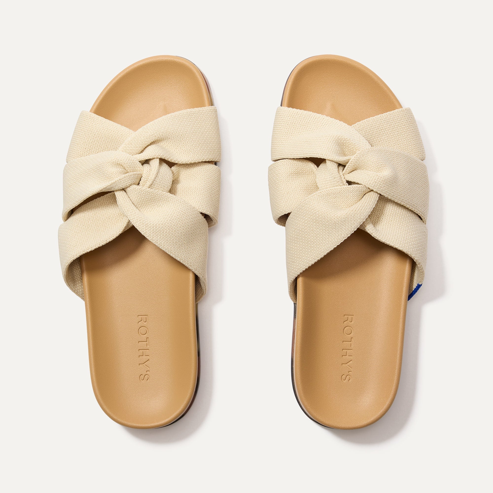 Rothy's Twist Slide sandali Metallic Golden Sun comodi