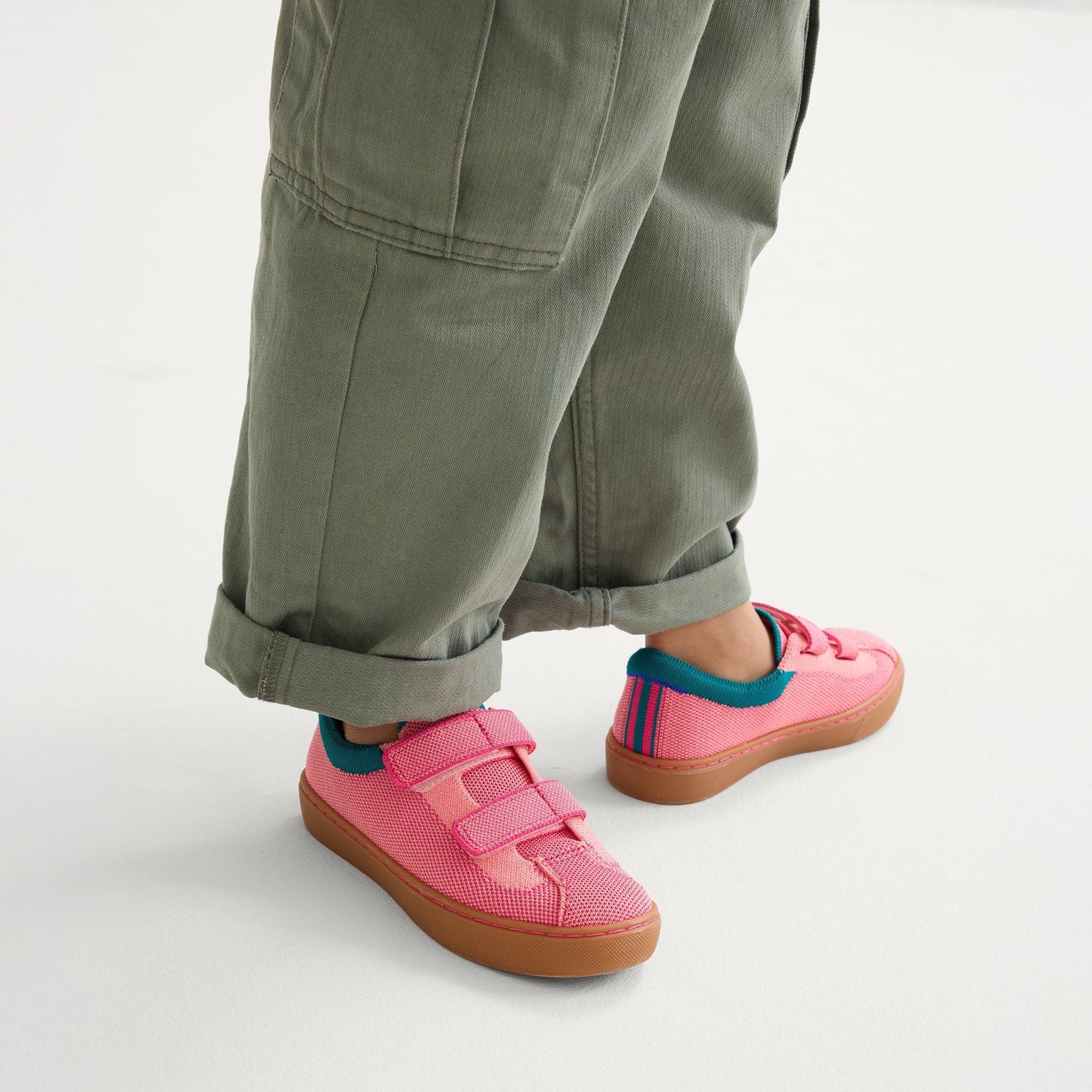 Rothy's The Kids Strap Sneaker sneakers bambina Watermelon velcro