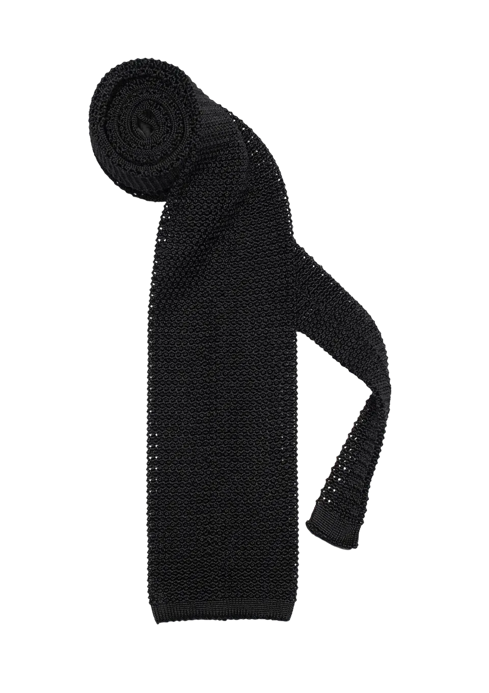 Stefano Bemer Ties cravatta seta nera 8 cm