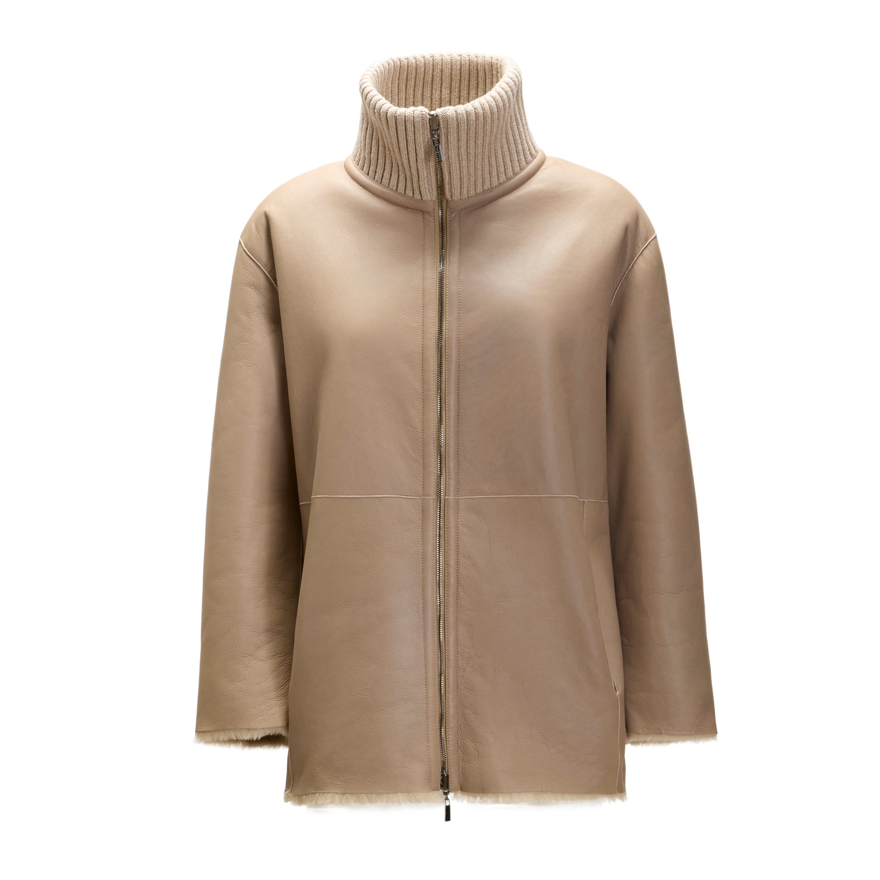 F.lli Rossetti Cappotto Shearling Reversibile Sabbia 98416