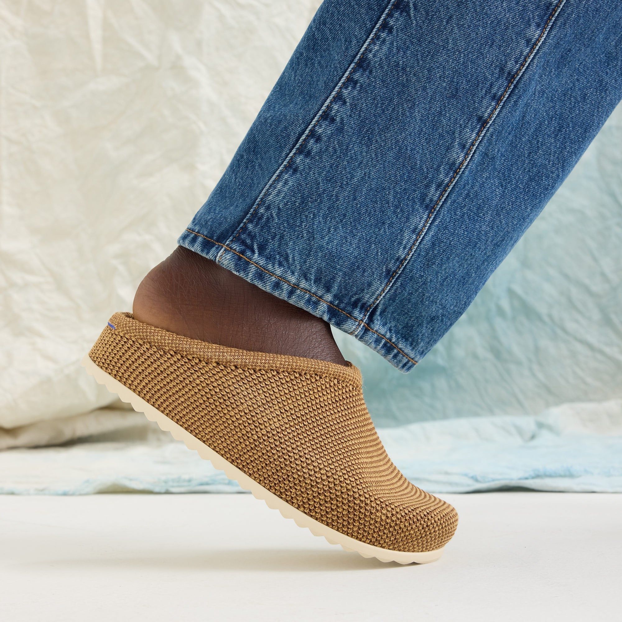 Rothy's The Casual Clog zoccoli donna Wheat rafia marrone