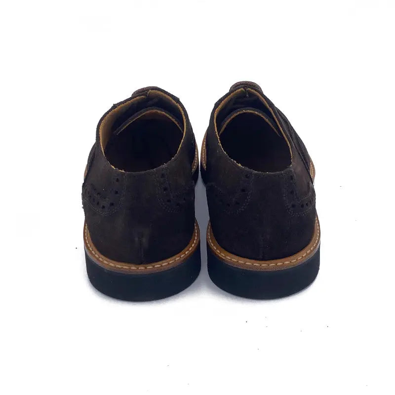 Sandro Barbera 981 Oxford Full Brogue Moro Camoscio Vibram