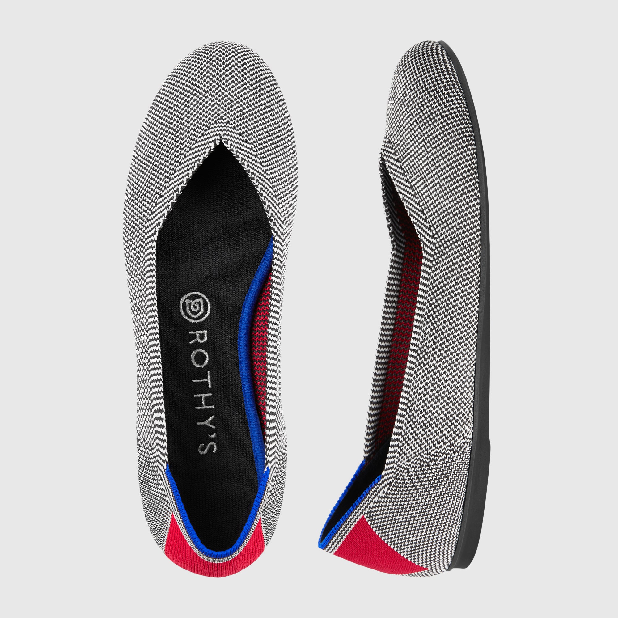 Rothy's The Flat ballerine Metallic Lattice Stitch