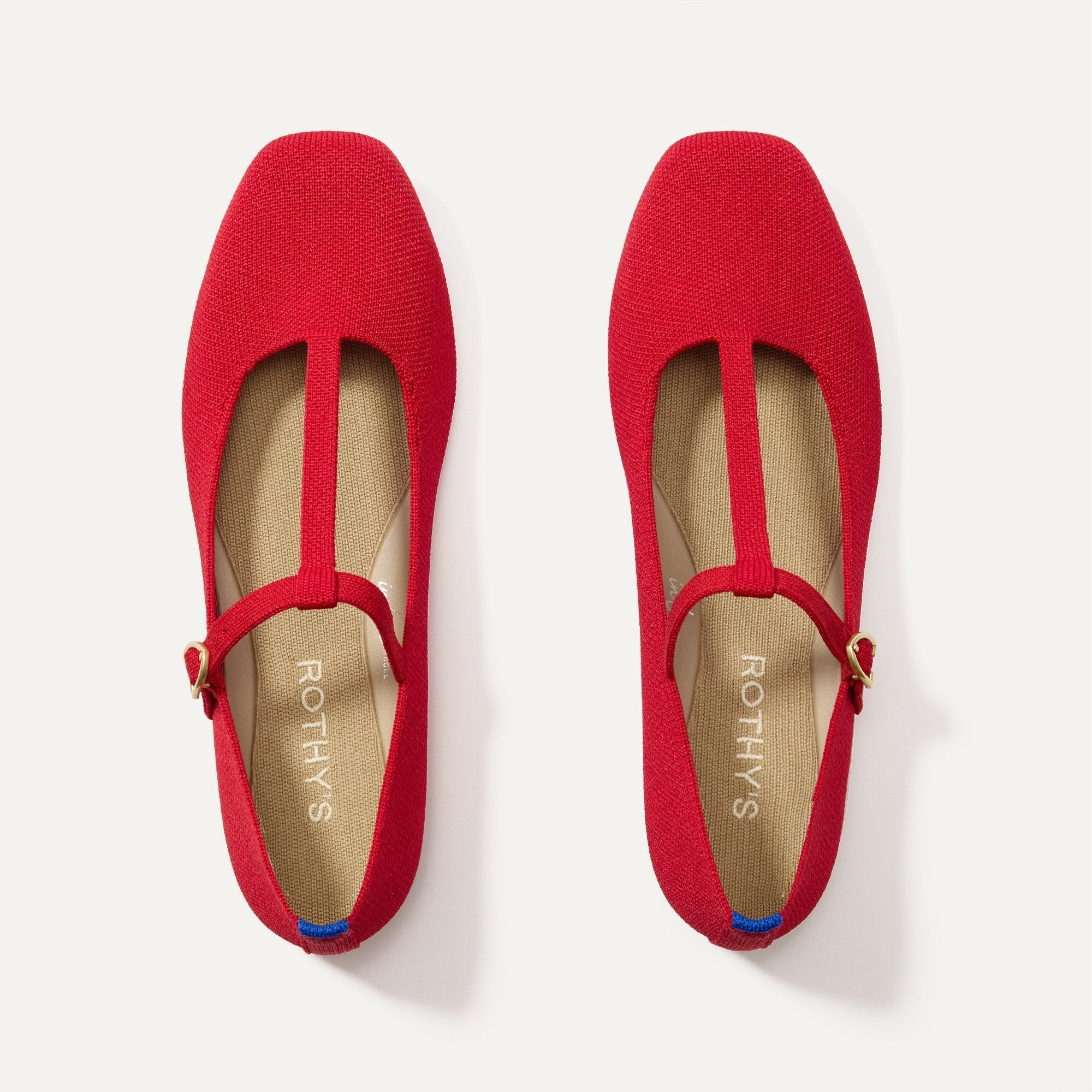 Rothy's Flats The T-Strap Mary Jane Ballerine Bronzite