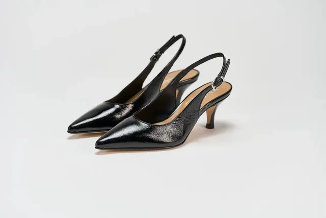 Sandro Barbera 3319-04 decollete chanel naplak nero tacco 5