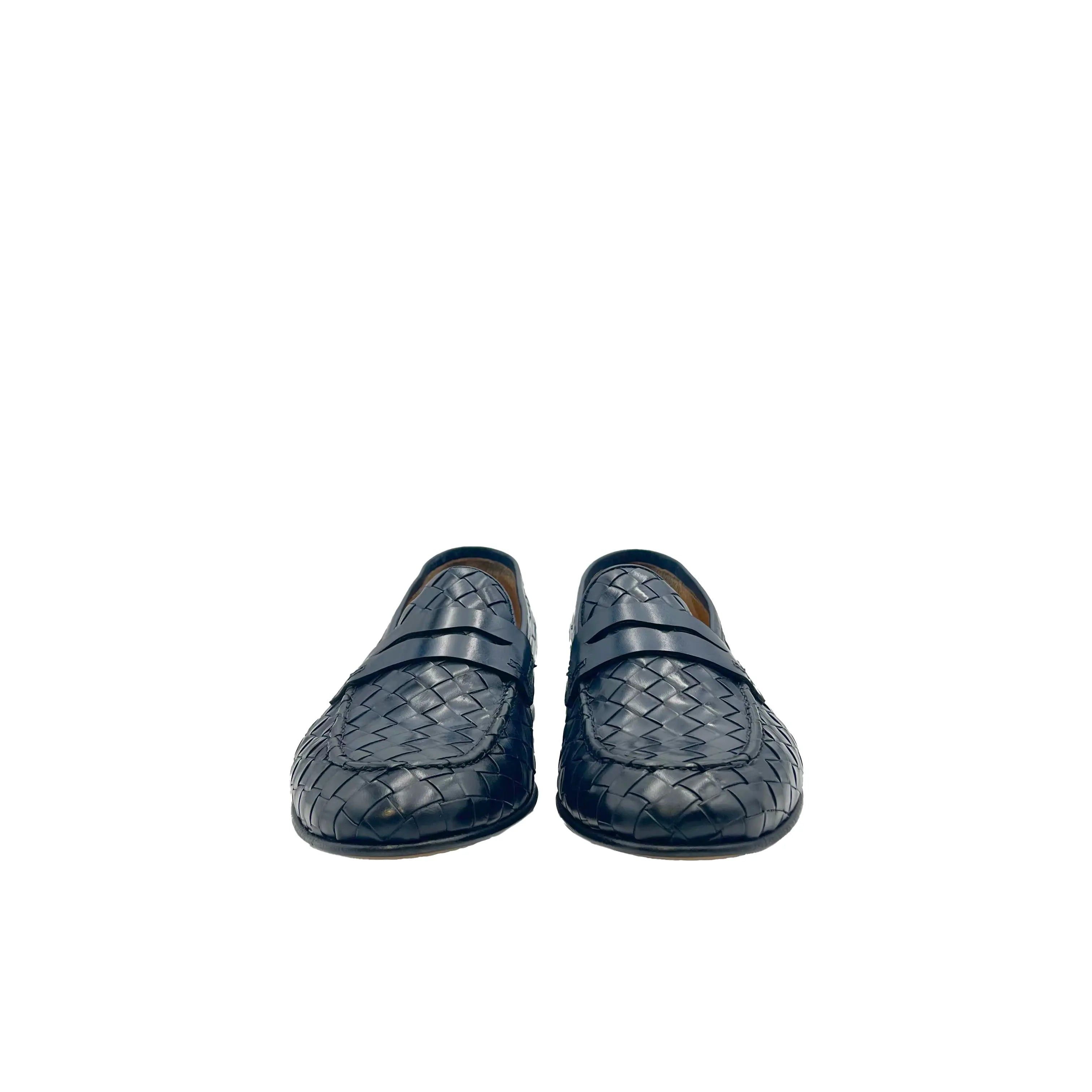 Sandro Barbera Mocassini Penny Loafer 42204 mocassino uomo blu cuoio