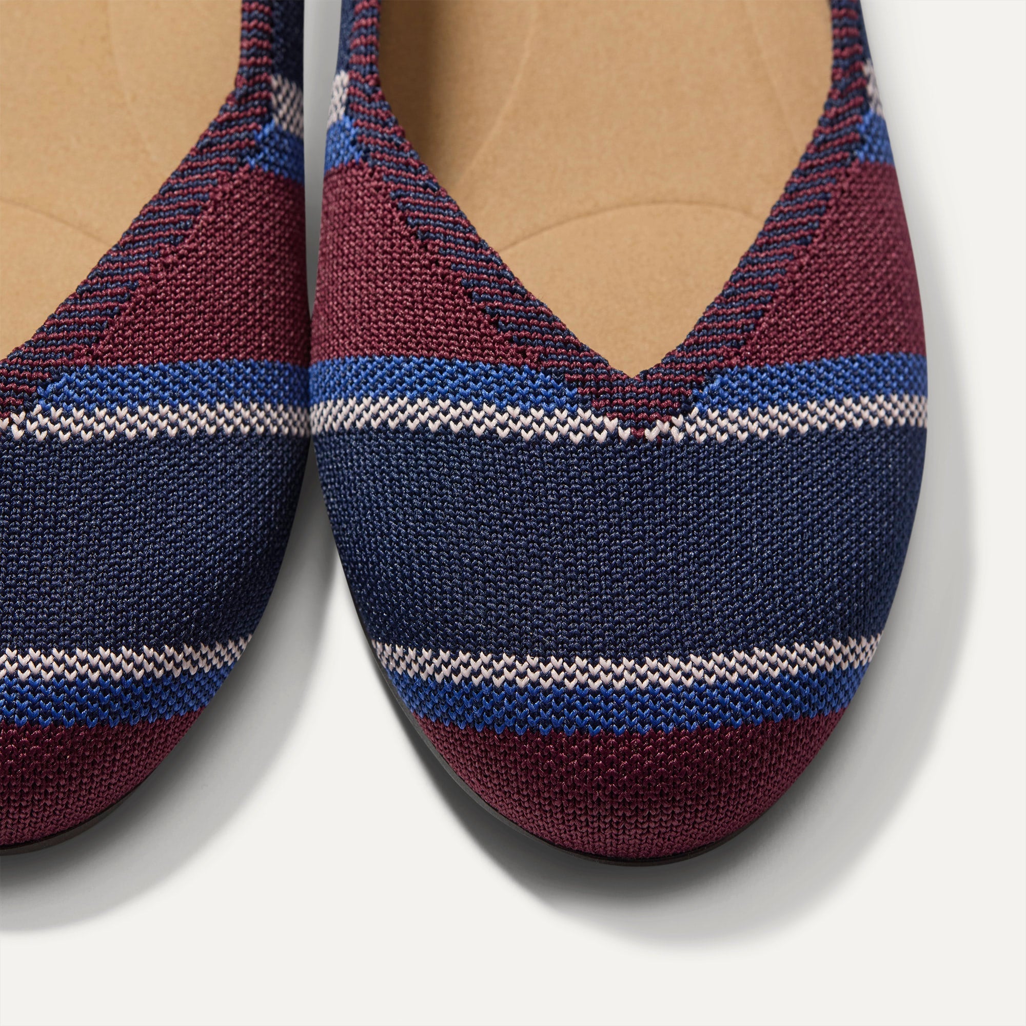 Rothy's The Daily Flat ballerine Fig Stripe maglia comoda