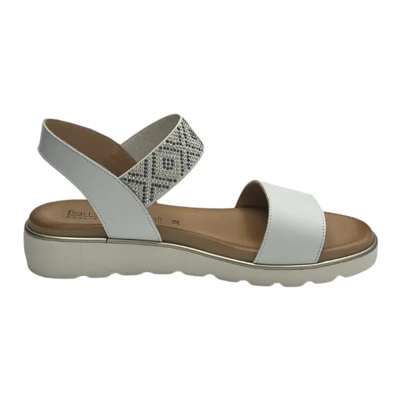 Sandro Barbera & Figli 1055 sandalo donna bianco pelle