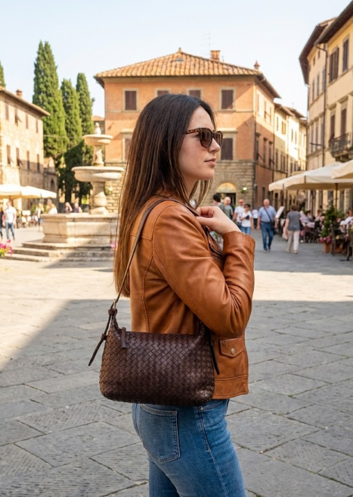 Sandro Barbera & Figli Borse BAJN48853 borsa a spalla marrone