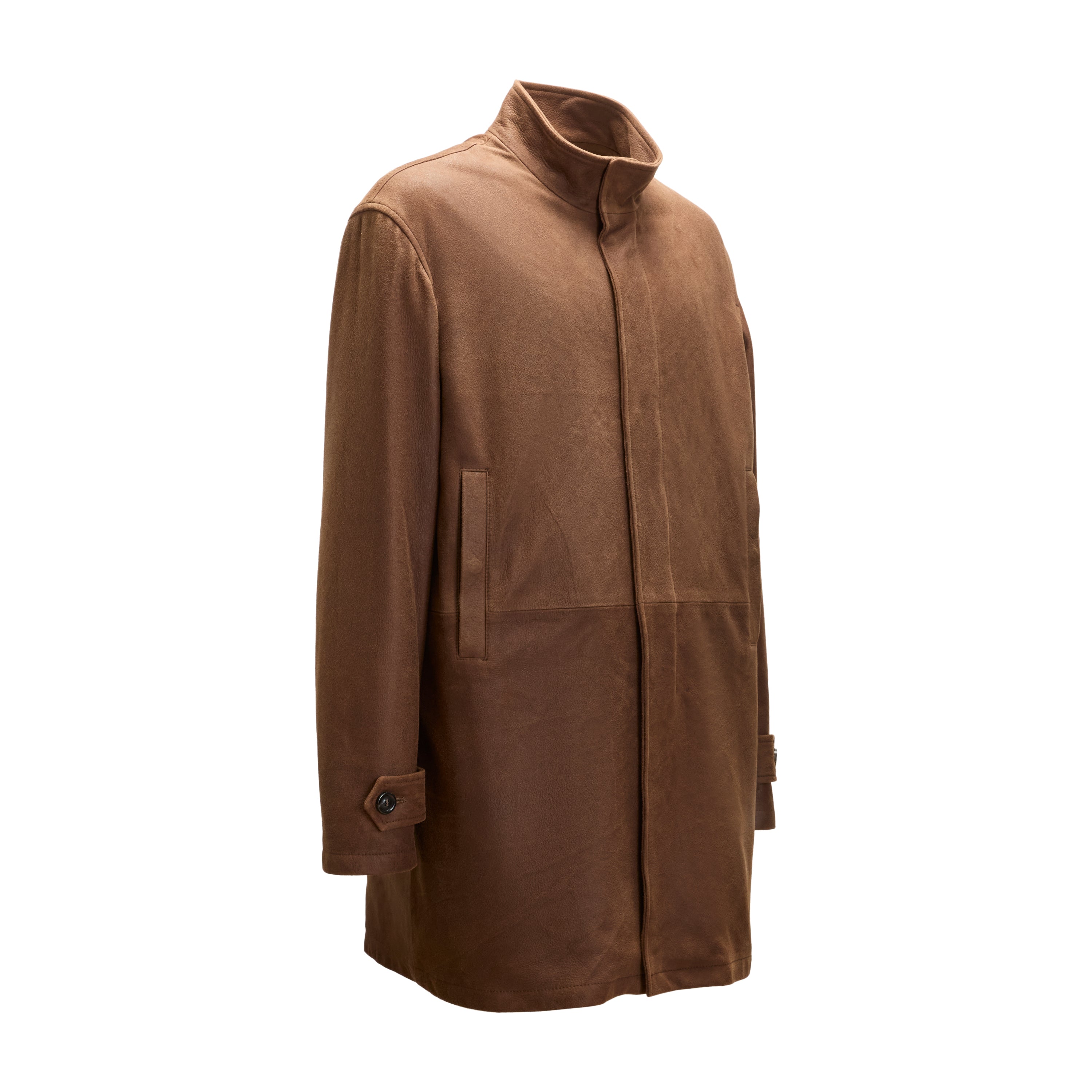 F.lli Rossetti 99803 cappotto camoscio moro uomo