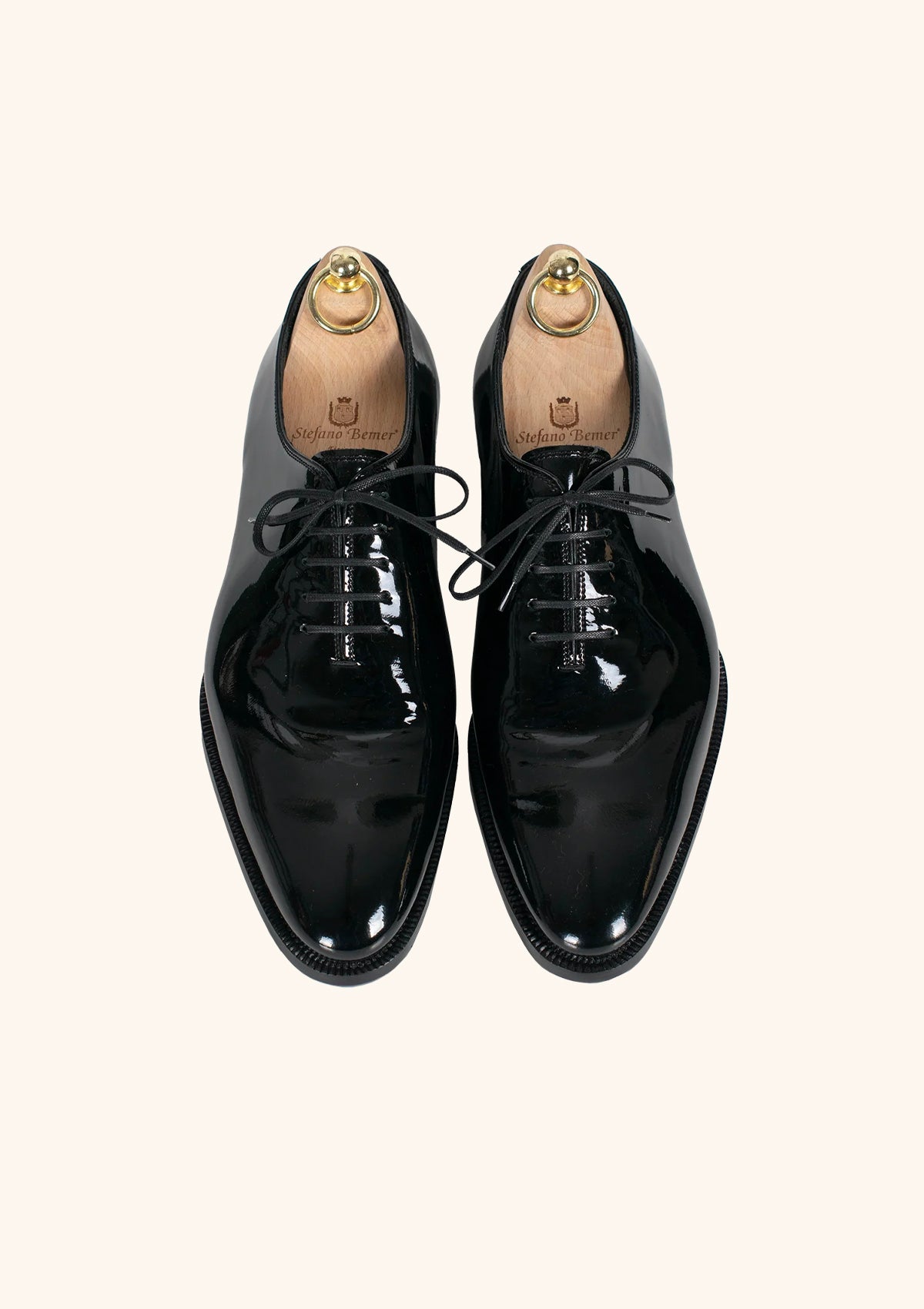Stefano Bemer Oxfords T6310 stringate vernice nere 42