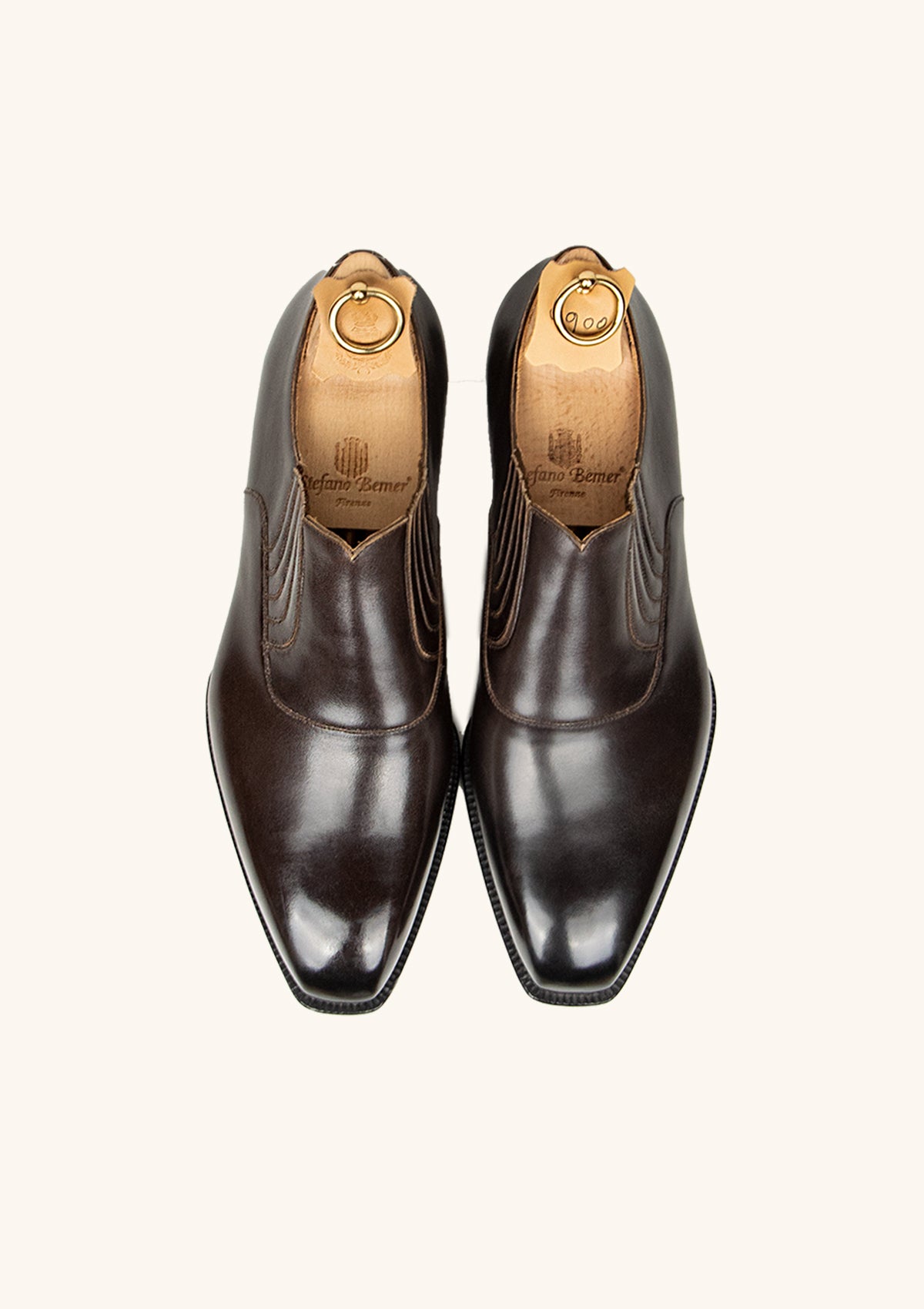 Stefano Bemer Oxfords T4900 Lazy Man Marroni Misura 42