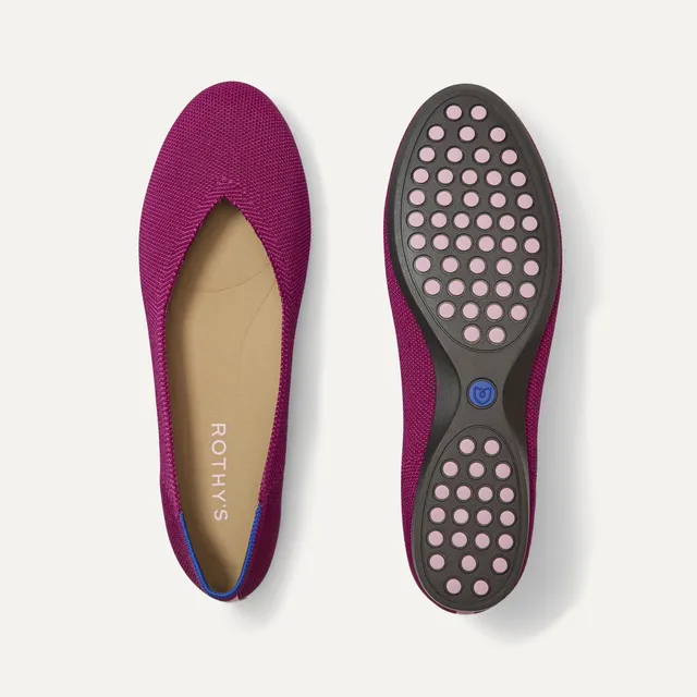 Rothy's The Daily Flat ballerine Wild Berry rosa knit