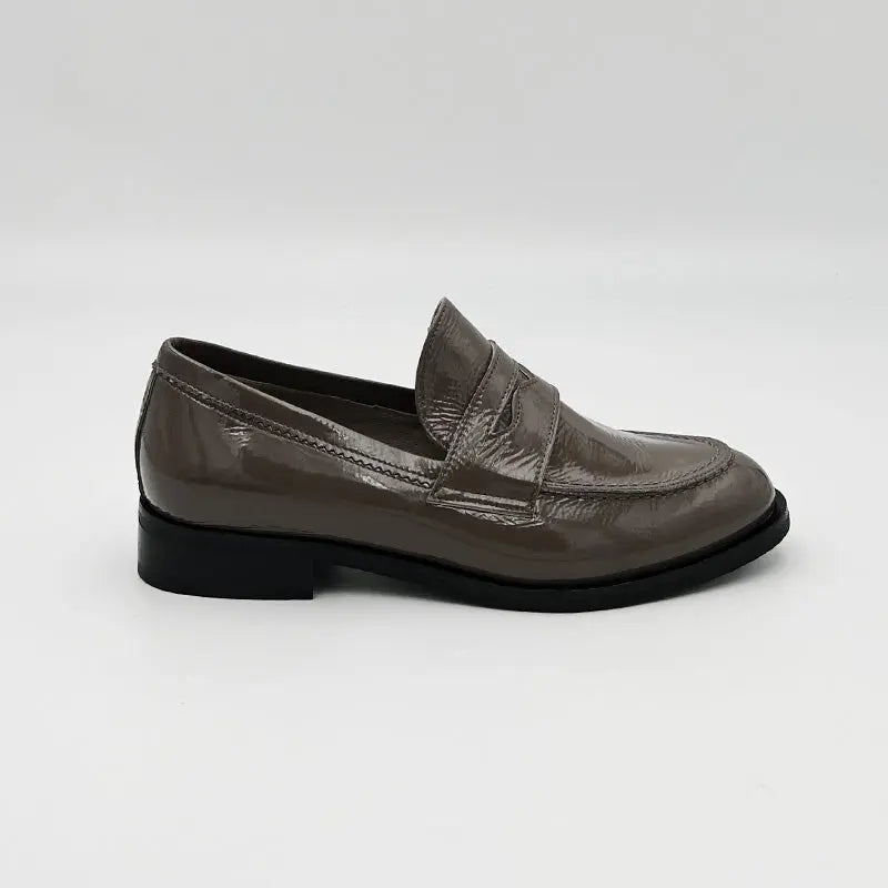 Sandro Barbera & Figli 663 mocassino vernice fango tacco 3