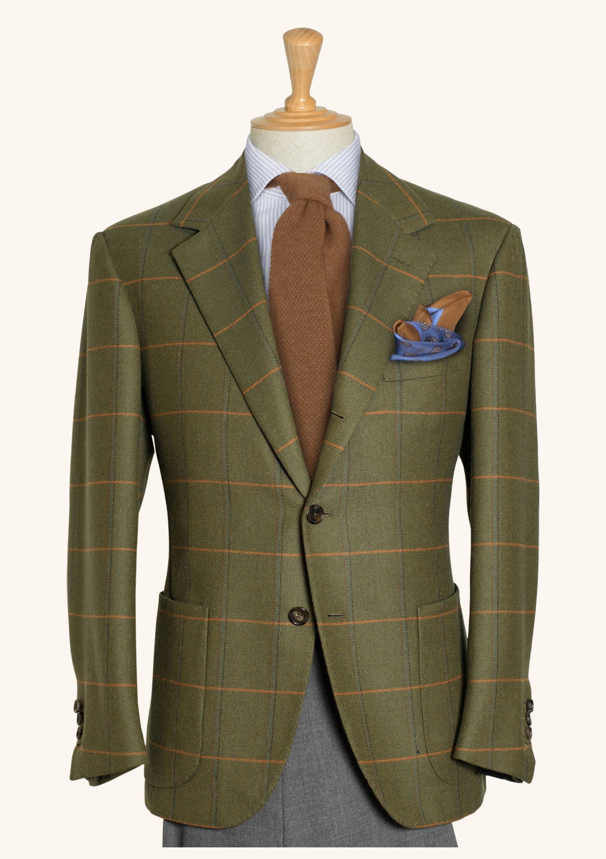 Stefano Bemer Blazers SV2070 giacca tweed verde unstructured