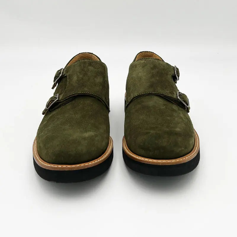 Sandro Barbera Stringate 1528 GoRain double monk verde