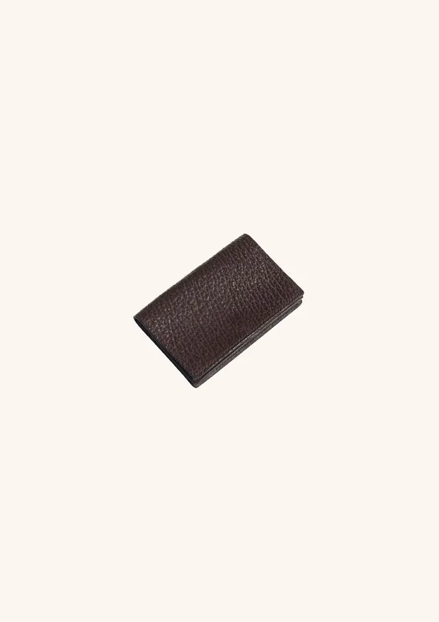 Stefano Bemer WCARD portacarte pelle squalo marrone