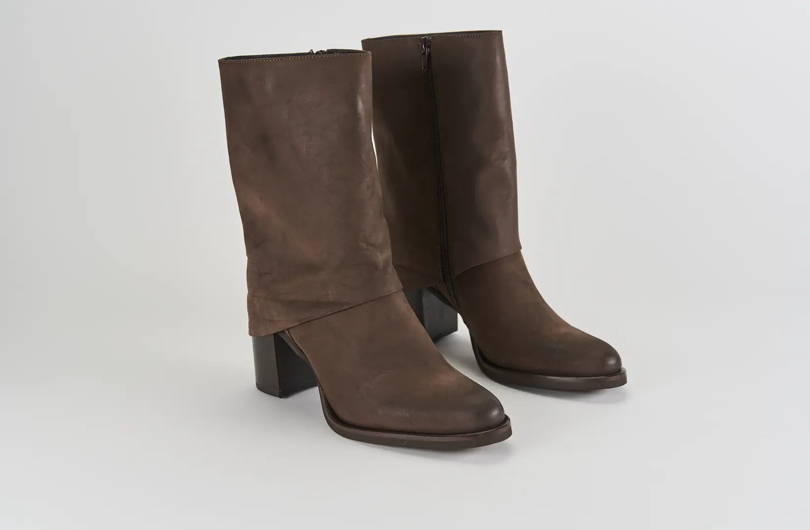 Sandro Barbera Stringate Donna Carola 12 stivaletto nabuk marrone 7cm