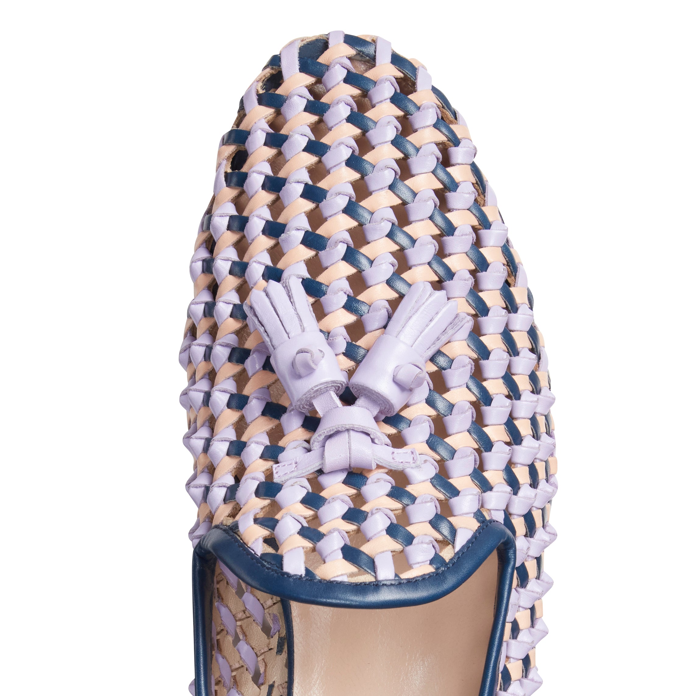 F.lli Rossetti 67696 Slipper Uomo Oceano Pelle Intrecciata