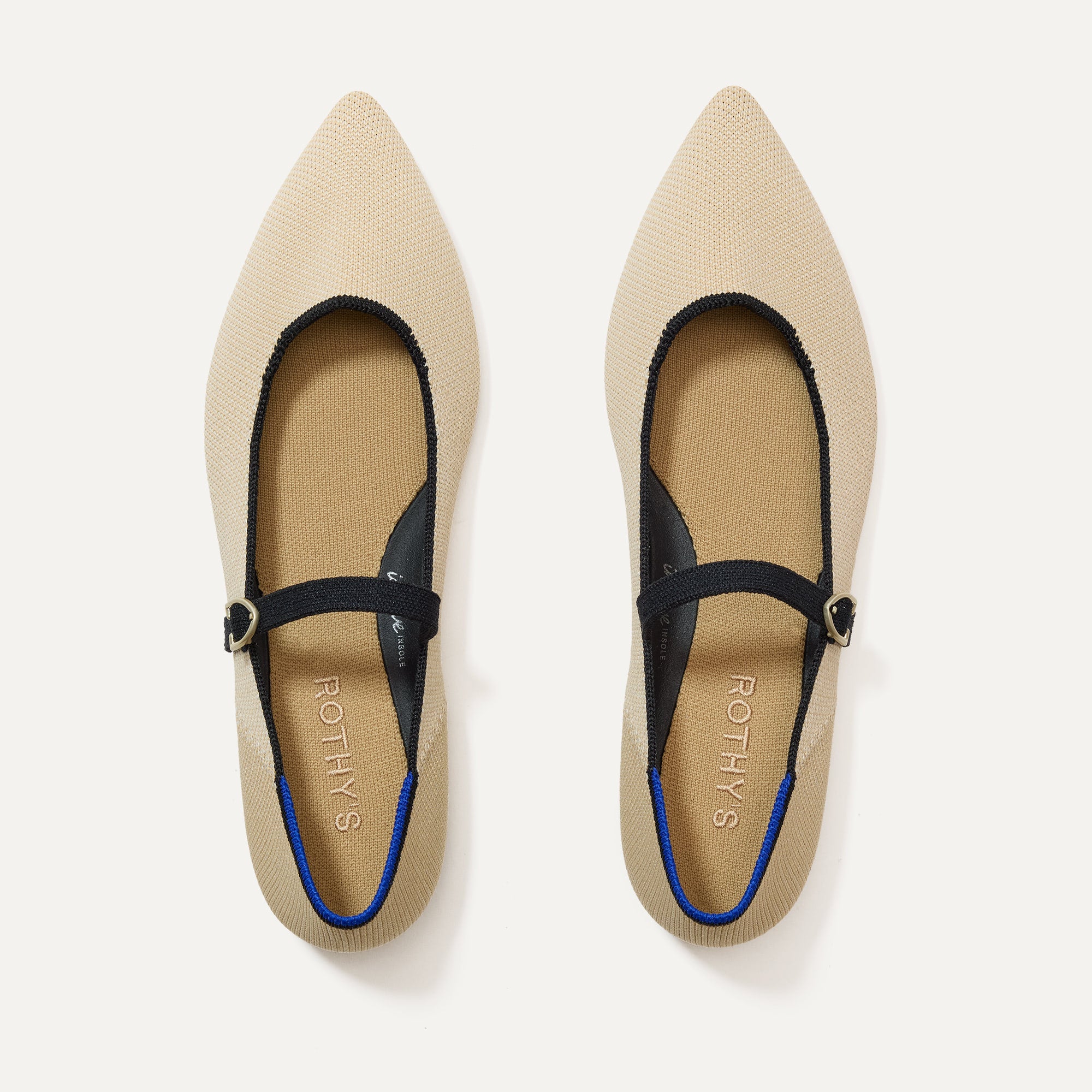 Rothy's Point Mary Jane II ballerine Amber Cat