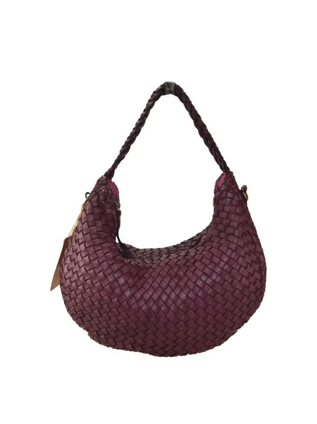 Sandro Barbera & Figli BAUF55861 borsa spalla bordeaux intrecciata