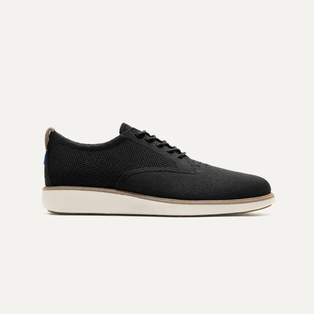 Rothy's The Oxford mocassini uomo Black nero maglia canapa