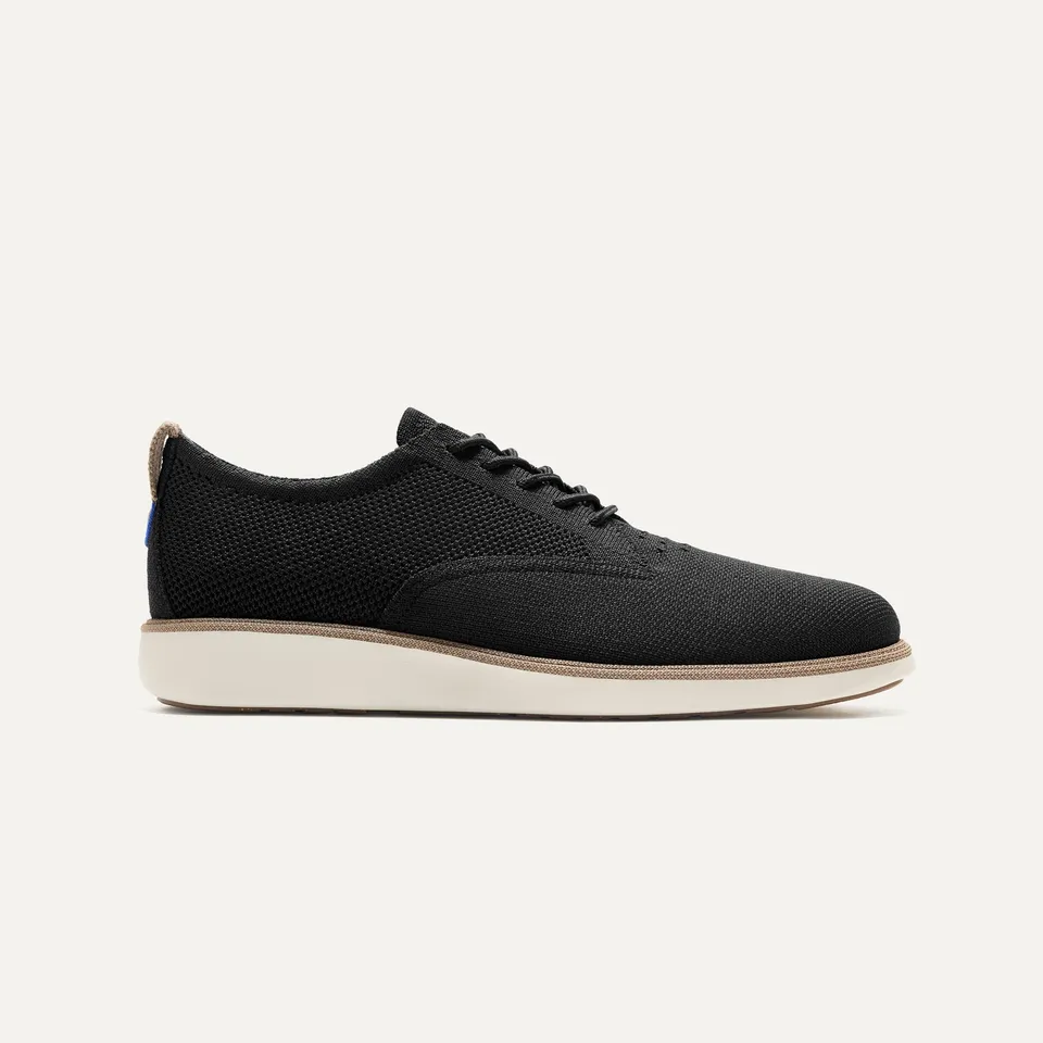 Rothy's The Oxford mocassini uomo Black nero maglia canapa