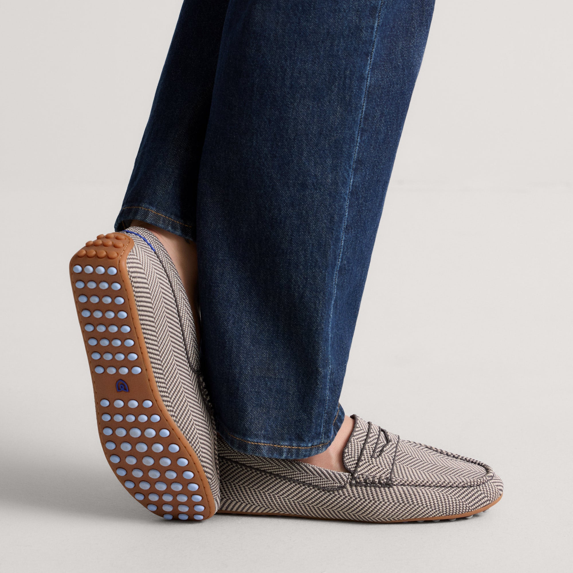 Rothy's The Daily Driver mocassini donna Iron Herringbone maglia