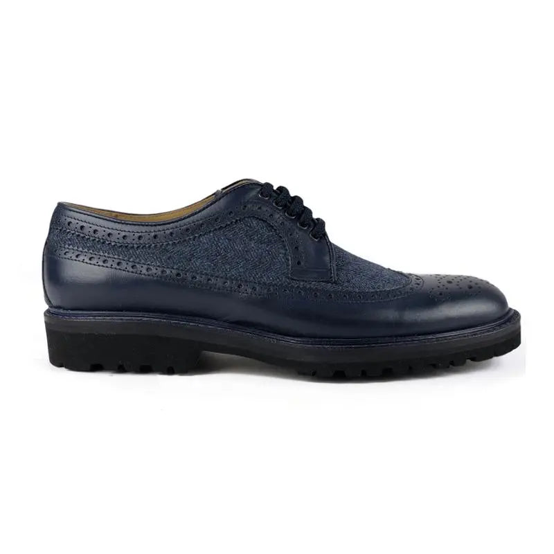 Sandro Barbera 1009 Montebianco stringate uomo blu Vibram