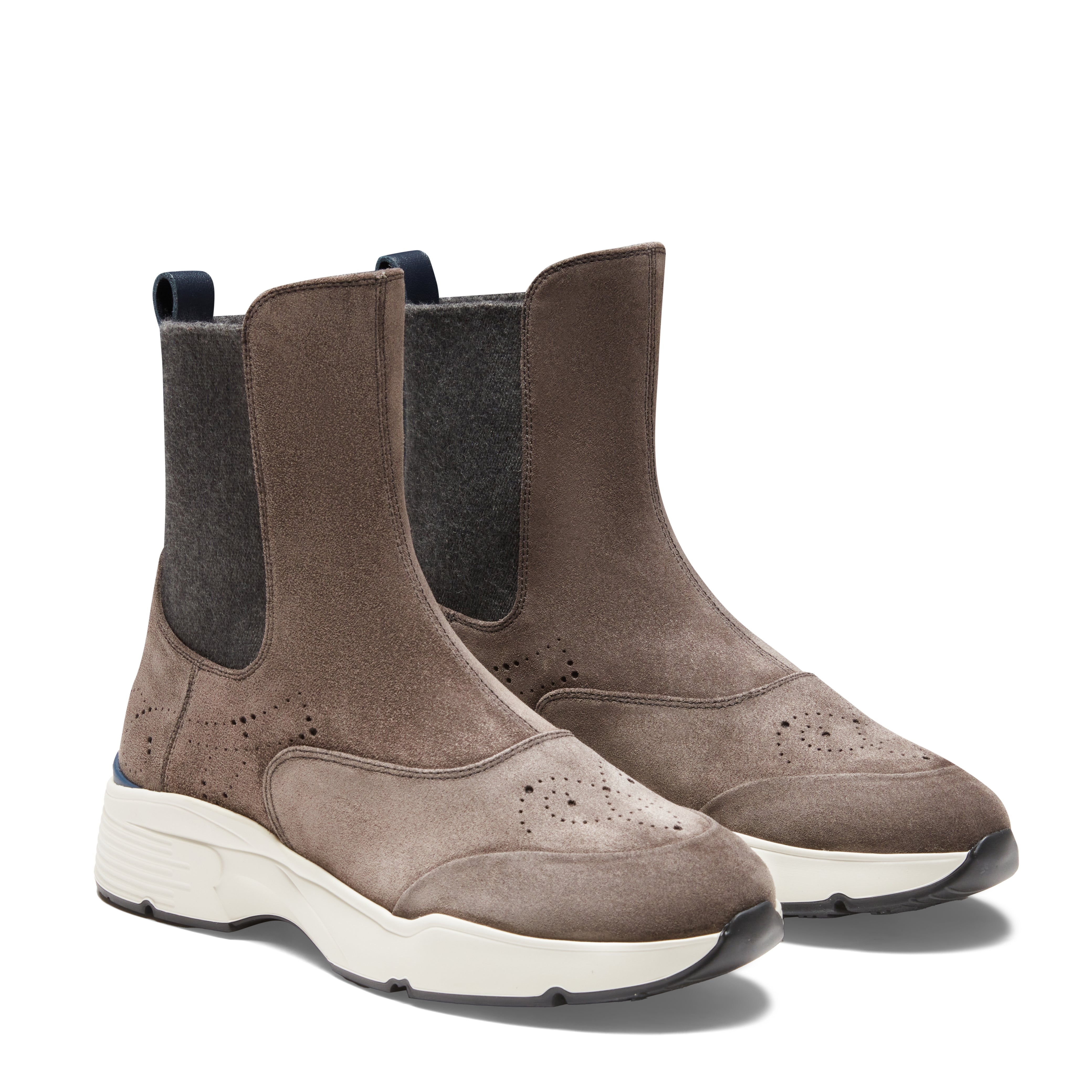 F.lli Rossetti 77285 Chelsea Boot Suede Acciaio