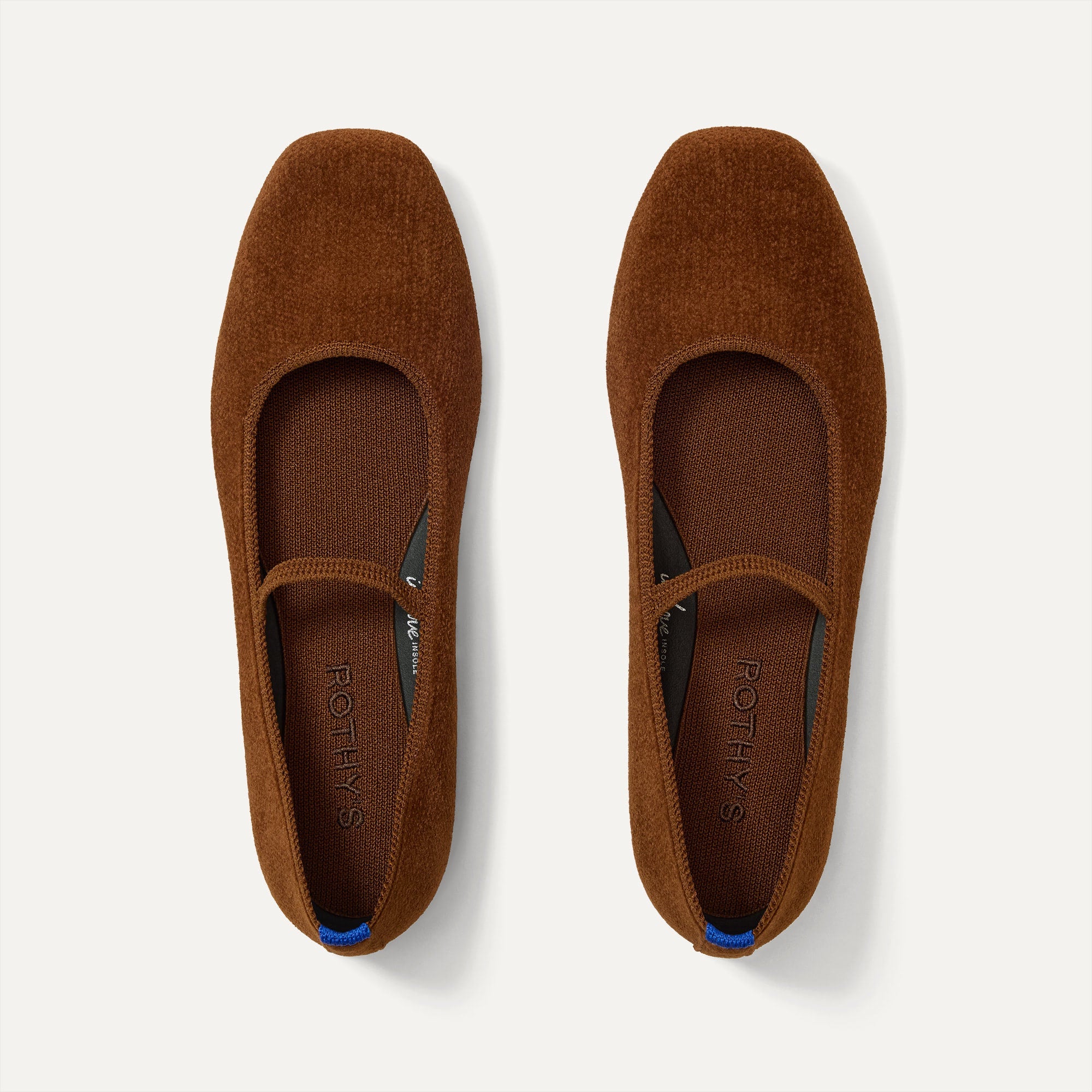 Rothy's The Max Mary Jane ballerine Navy ReVelvet 38