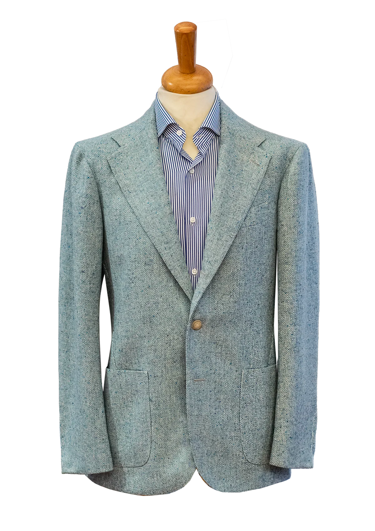 Stefano Bemer Blazers SV2107 Giacca Verde Harris Tweed
