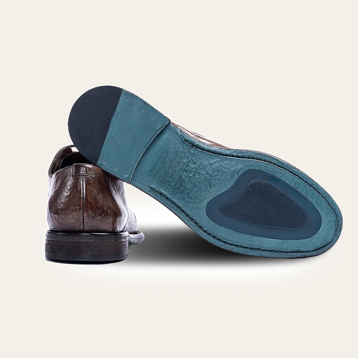 Dellovo Riva Fiorita mocassino bufalo Brandy