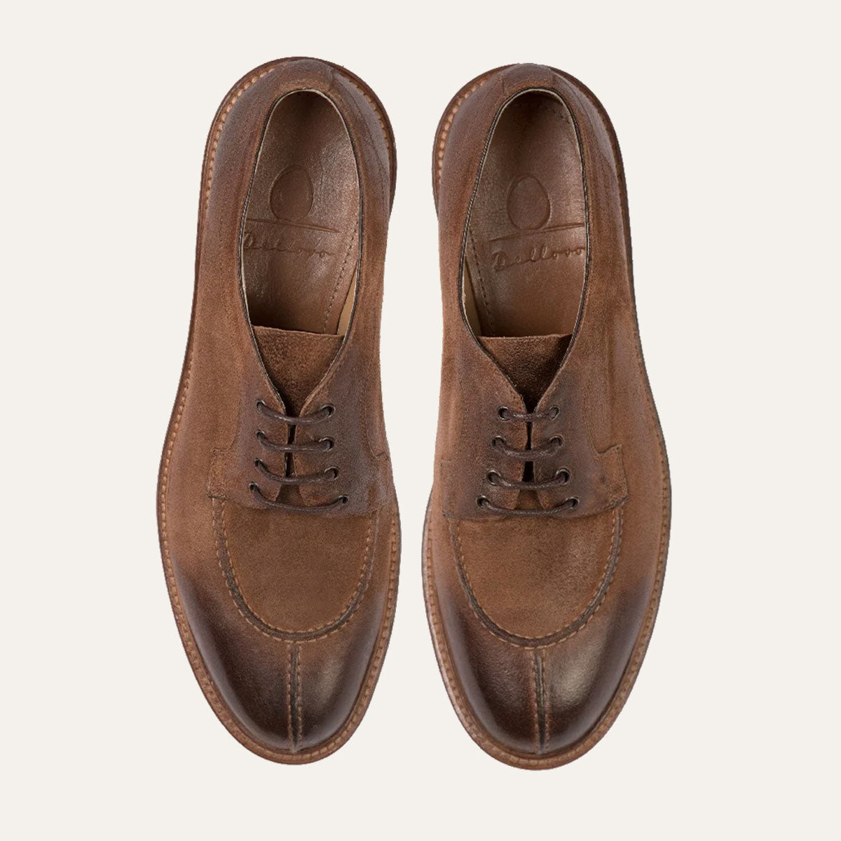 Dellovo San Felice Derby uomo blu camoscio norvegese